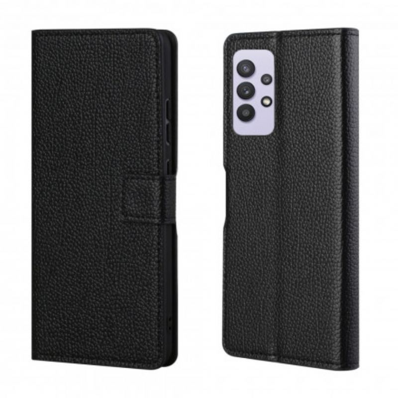 Housse Samsung Galaxy A32 4G Simili Cuir Litchi