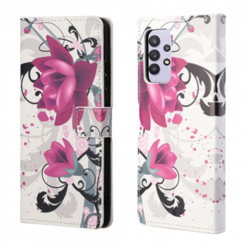Housse Samsung Galaxy A32 4G Tropical Flowers