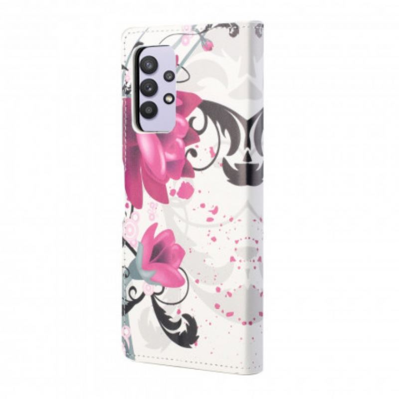 Housse Samsung Galaxy A32 4G Tropical Flowers