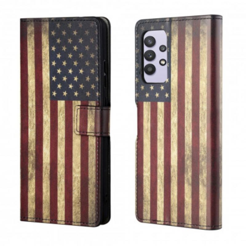 Housse Samsung Galaxy A32 54G Drapeau Américain