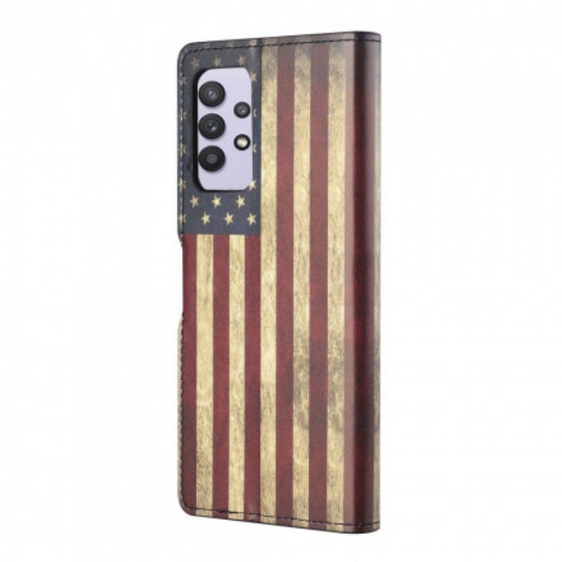 Housse Samsung Galaxy A32 54G Drapeau Américain