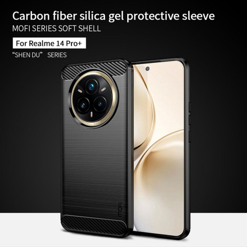 Coque Realme 14 Pro Plus 5G Fibre Carbone Brossée