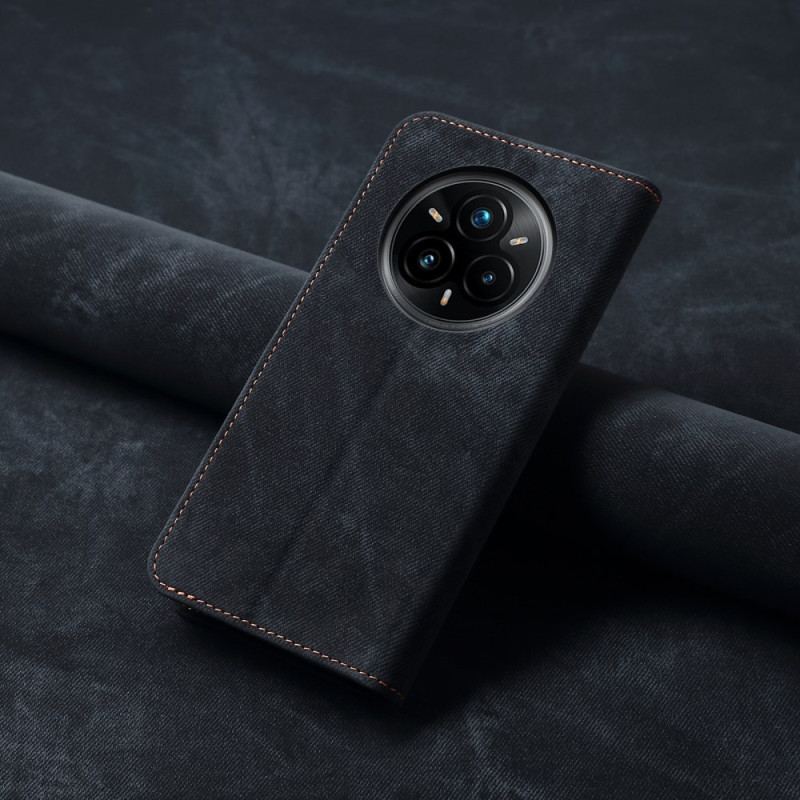 Flip Cover Realme 14 Pro Plus 5G Tissu Jeans