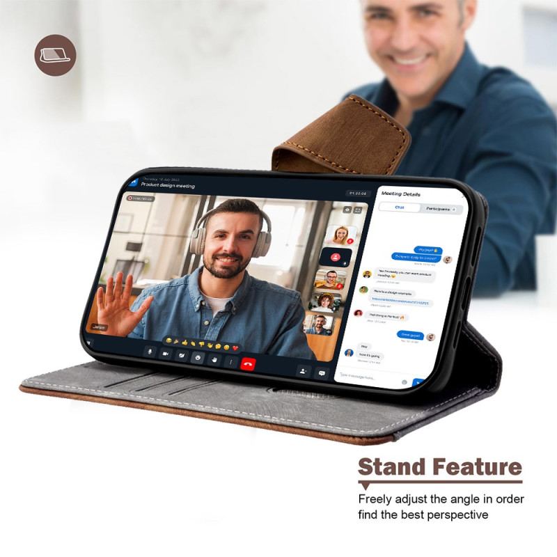 Housse Realme 14 Pro Plus 5G Blocage RFID Design Vintage