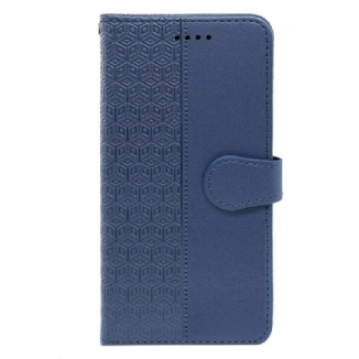 Housse Realme 14 Pro Plus 5G Motif Cubique à Lanière