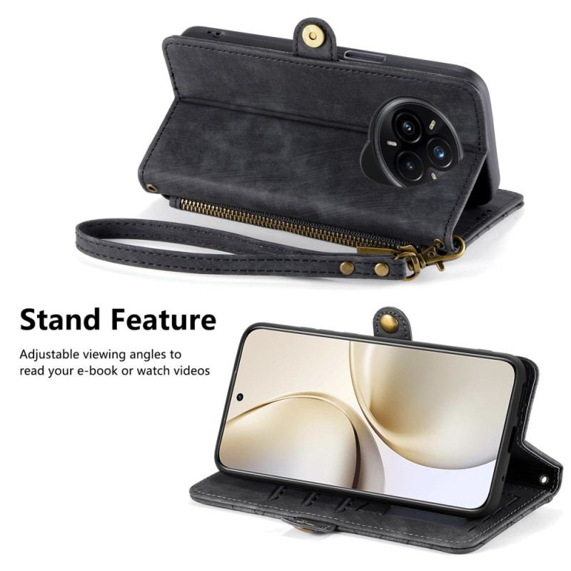 Housse Realme 14 Pro Plus 5G Portefeuille Lignes