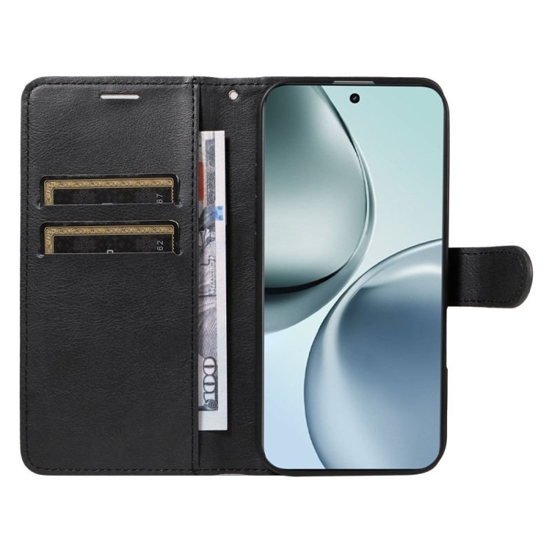 Housse Realme 14 Pro Plus 5G Simili Cuir Uni à Lanière