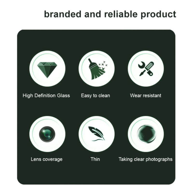 Lentille de Protection en Verre Trempé pour Realme 14 Pro Plus 5G (version noire)