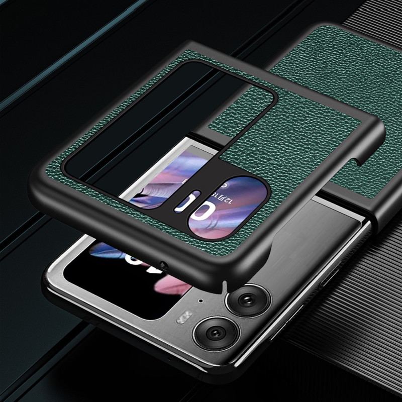 Coque Oppo Find N2 Flip Simili Cuir Litchi