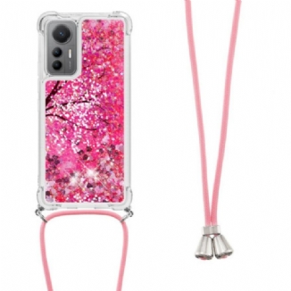 Coque Xiaomi 12 Lite à Cordon Paillettes Arbre