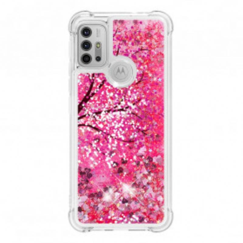 Coque Moto G30 / Moto G10 Arbre Paillettes
