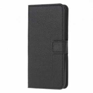 Housse Moto G30 / Moto G10 Effet Cuir Grain Litchi