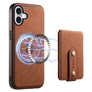 Coque iPhone 16 Support et Porte-Cartes Détachable DENIOR