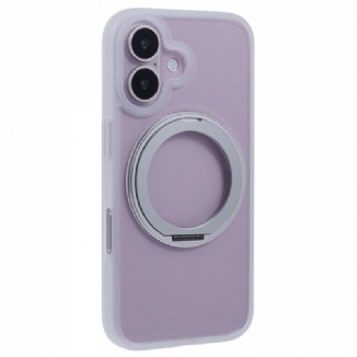 Coque iPhone 16 Support Intégré et Porte-Anneau Rotatif