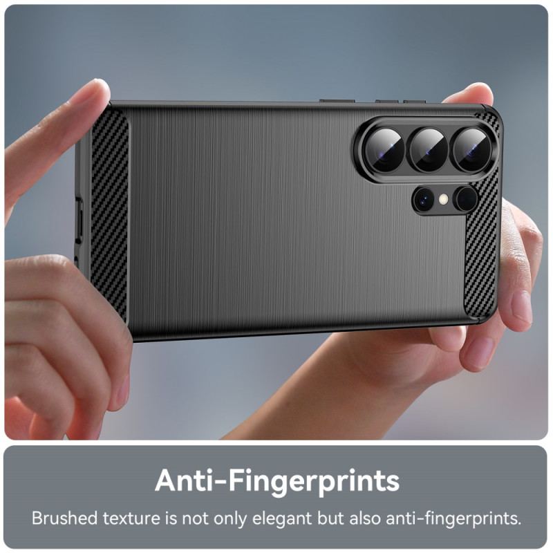 Coque Samsung Galaxy S26 Ultra Fibre Carbone Brossée