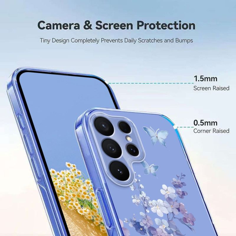 Coque Samsung Galaxy S26 Ultra Papillons et Fleurs
