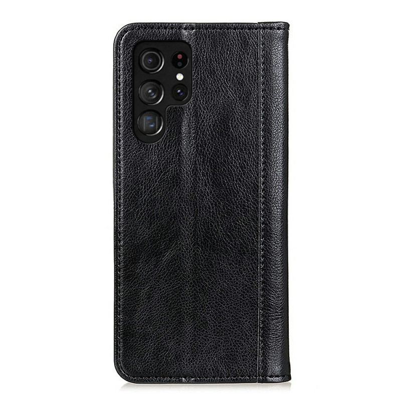 Flip Cover Samsung Galaxy S26 Ultra Cuir Fendu