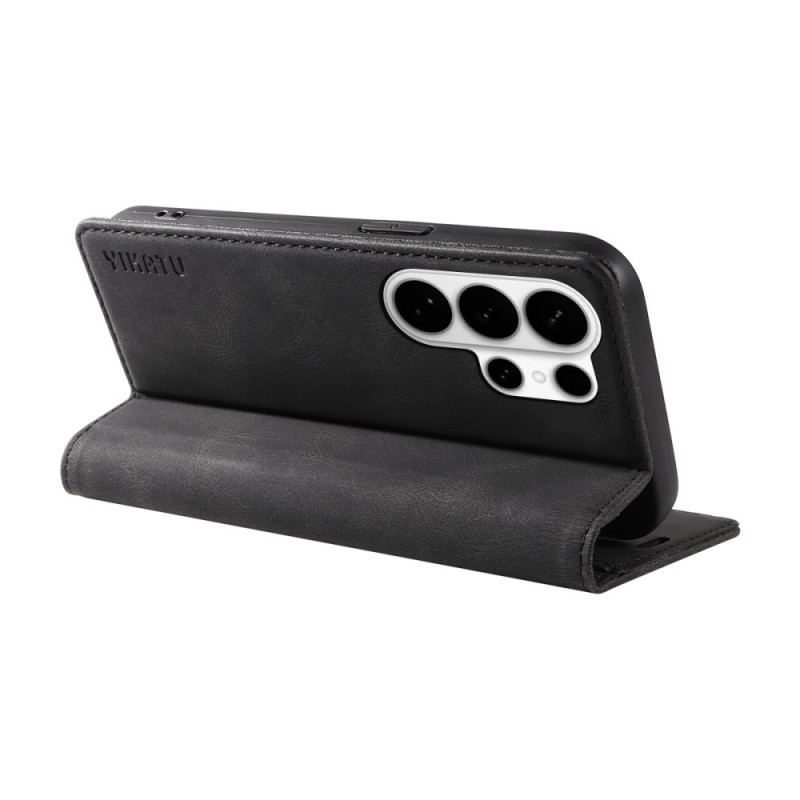 Flip Cover Samsung Galaxy S26 Ultra Effet Daim YIKATU