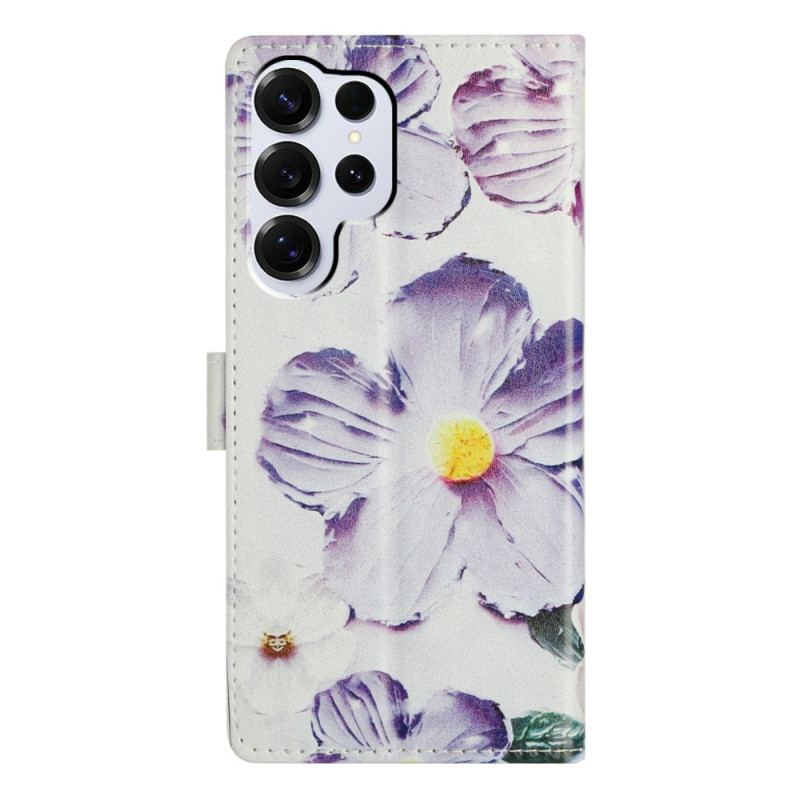 Housse Samsung Galaxy S26 Ultra Fleurs Violette