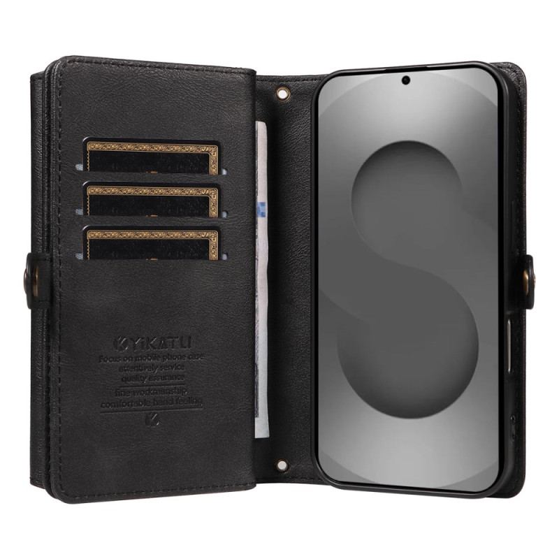 Housse Samsung Galaxy S26 Ultra Portefeuille Vintage avec Bandoulière