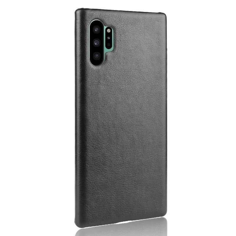 Coque Samsung Galaxy Note 10 Plus Effet Cuir Litchi Classique
