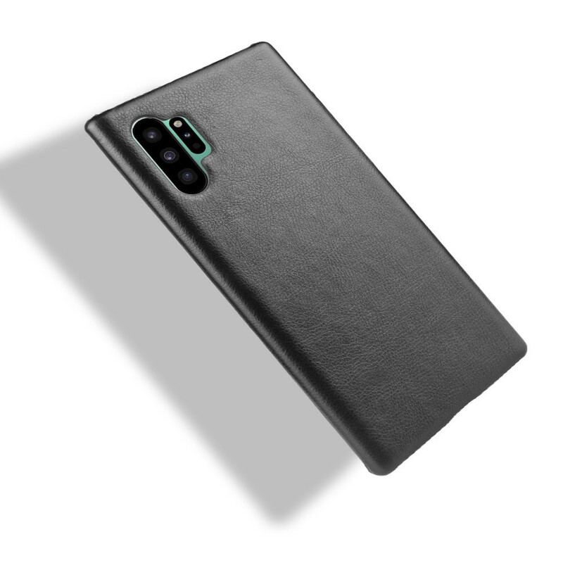 Coque Samsung Galaxy Note 10 Plus Effet Cuir Litchi Classique