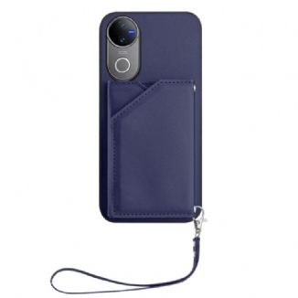 Coque Vivo V50 5G / V50e 5G Porte-Cartes et Lanière