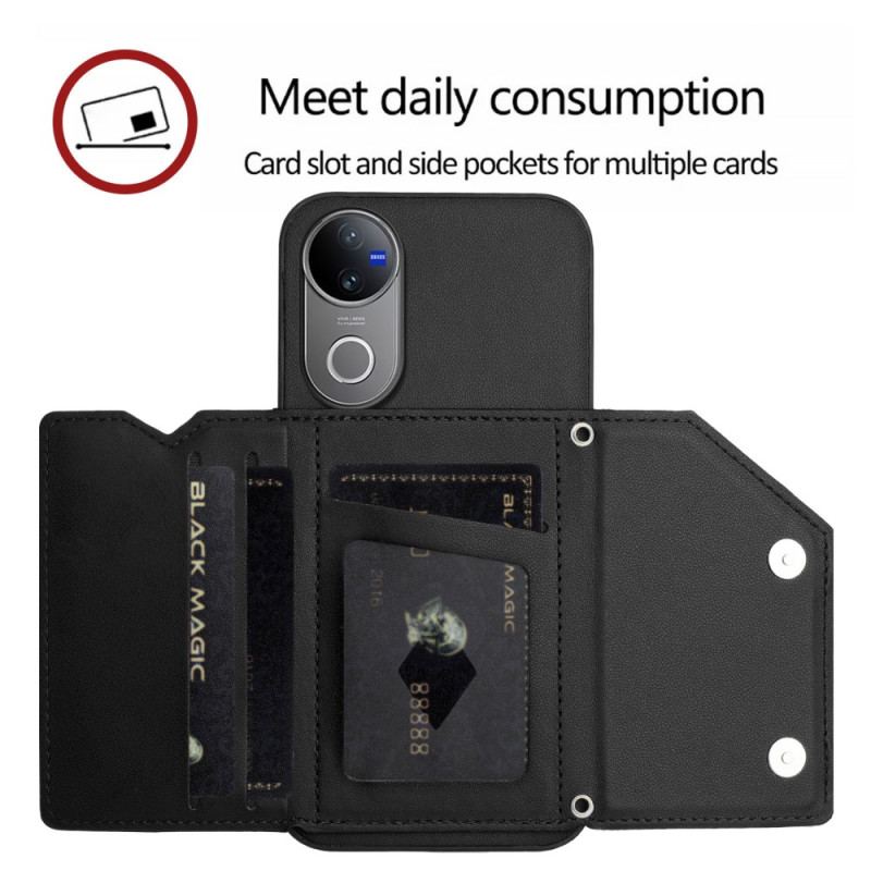 Coque Vivo V50 5G / V50e 5G Porte-Cartes et Lanière