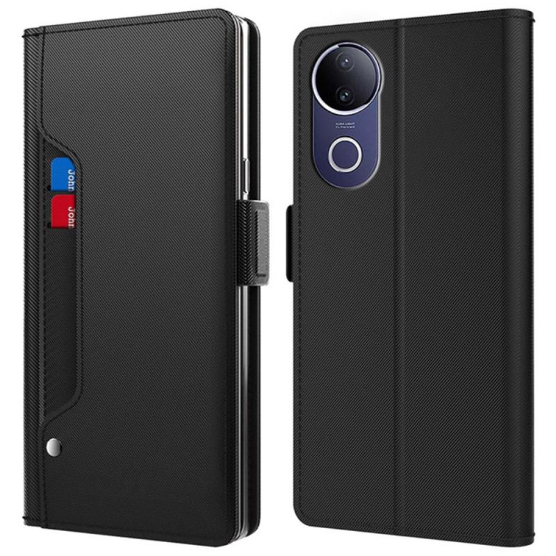 Housse Vivo V50 5G / V50e 5G Porte-Cartes et Miroir