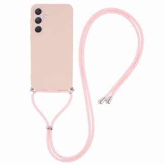 Coque à Cordon Samsung Galaxy A55 5G Rose