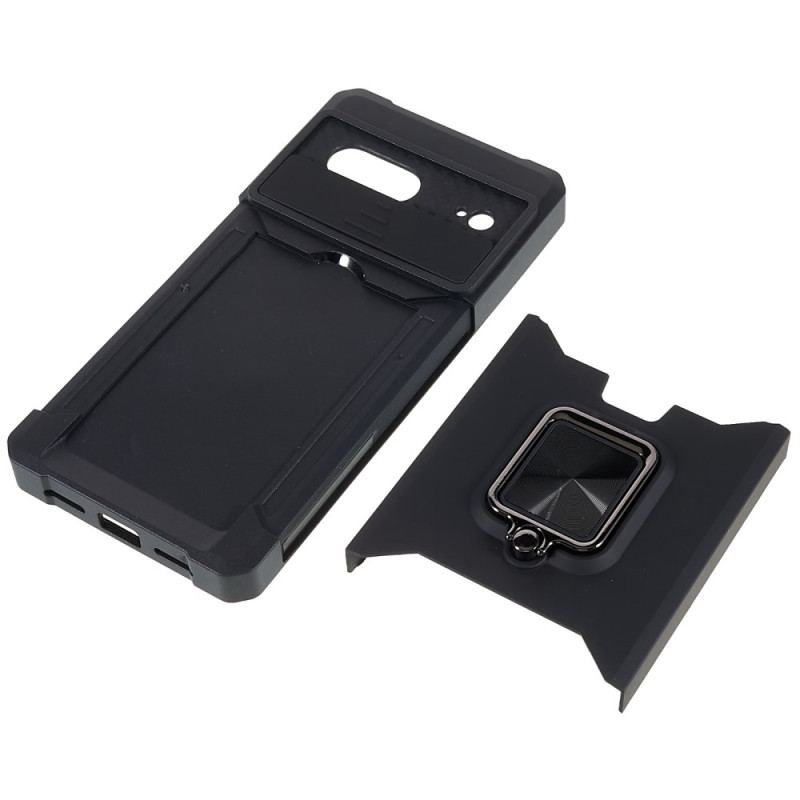 Coque Google Pixel 7 Anneau-Support et Porte-Carte