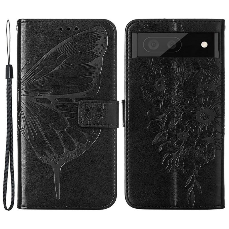 Housse Google Pixel 7 Papillon Design avec Lanière