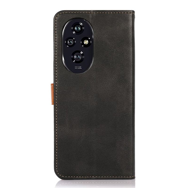 Housse Honor 200 Pro Fermoir Doré KHAZNEH