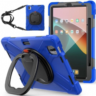 Coque Xiaomi Pad 5 Anneau Rotatif et Sangle de Portage