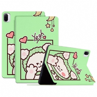 Coque Xiaomi Pad 5 Yeah Hello Simili Cuir