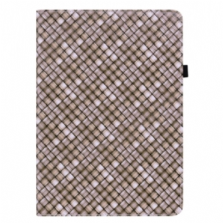 Étui Xiaomi Pad 5 Motif Tissage Coloré Simili-Cuir