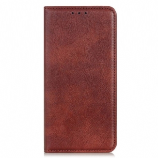 Flip Cover Samsung Galaxy M33 5G Cuir Fendu Litchi