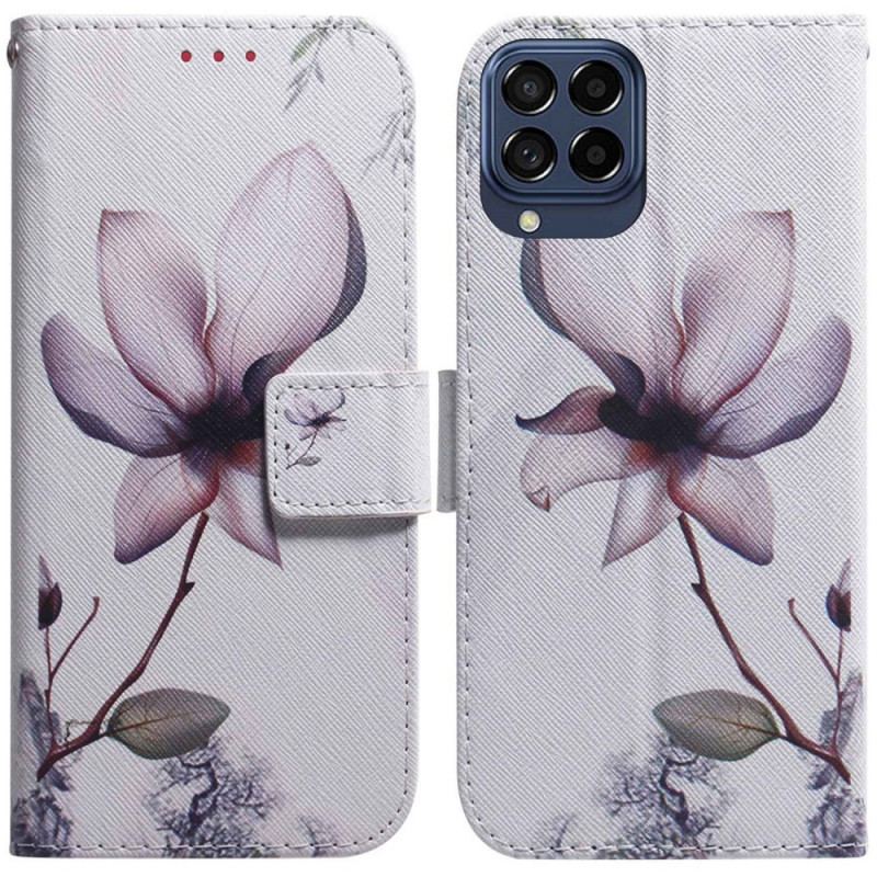 Housse Samsung Galaxy M33 5G Fleur Rose