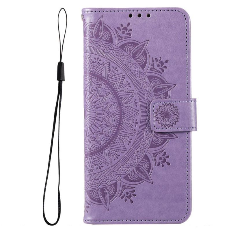 Housse Samsung Galaxy M33 5G Mandala Soleil à Lanière