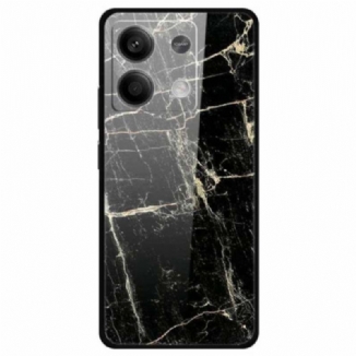 Coque Xiaomi Redmi Note 13 5G Verre Trempé Motif Noir Platine