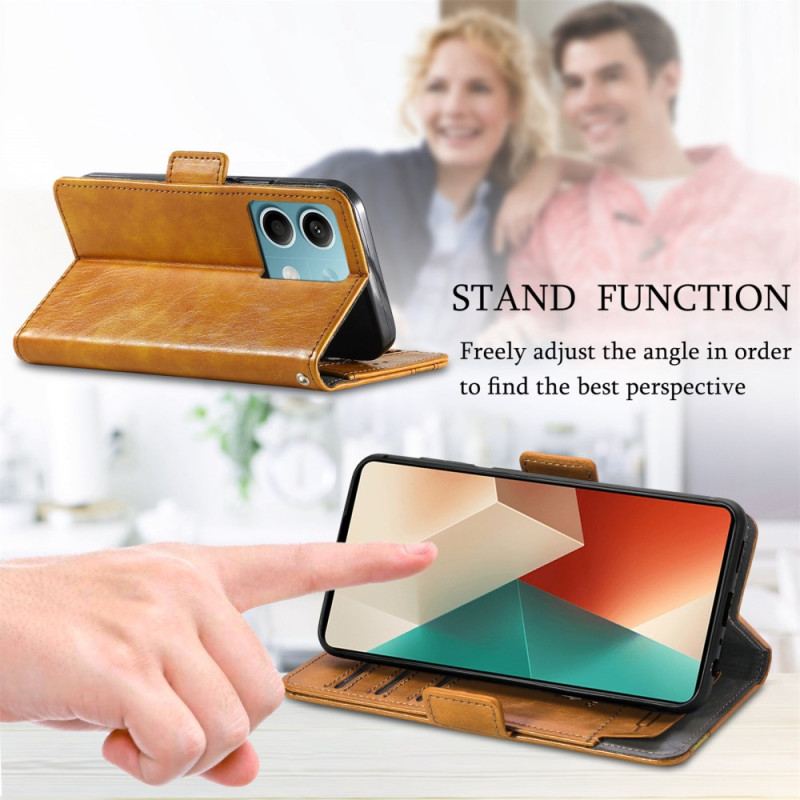 Housse Xiaomi Redmi Note 13 5G Vintage avec Blocage RFID CASENEO