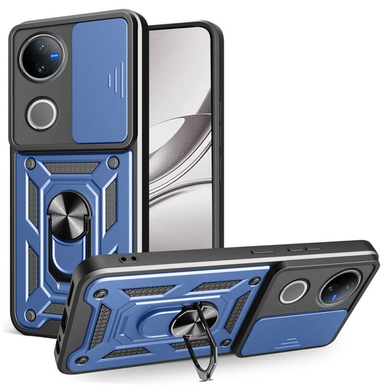 Coque Vivo V50 5G Protection Caméra Coulissante et Support