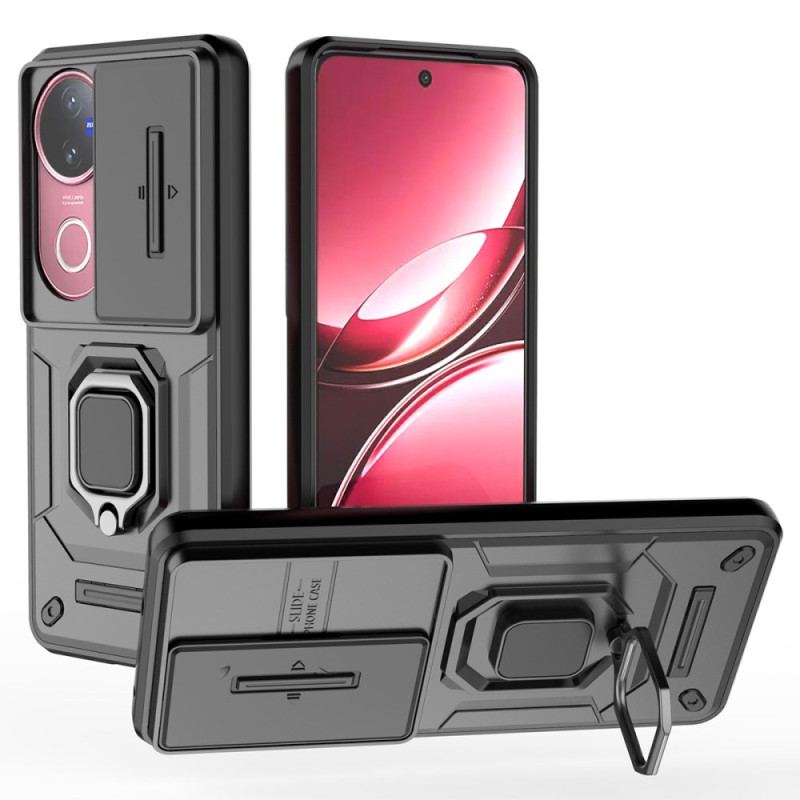 Coque Vivo V50 5G Ring Résistante avec Protection Objectif