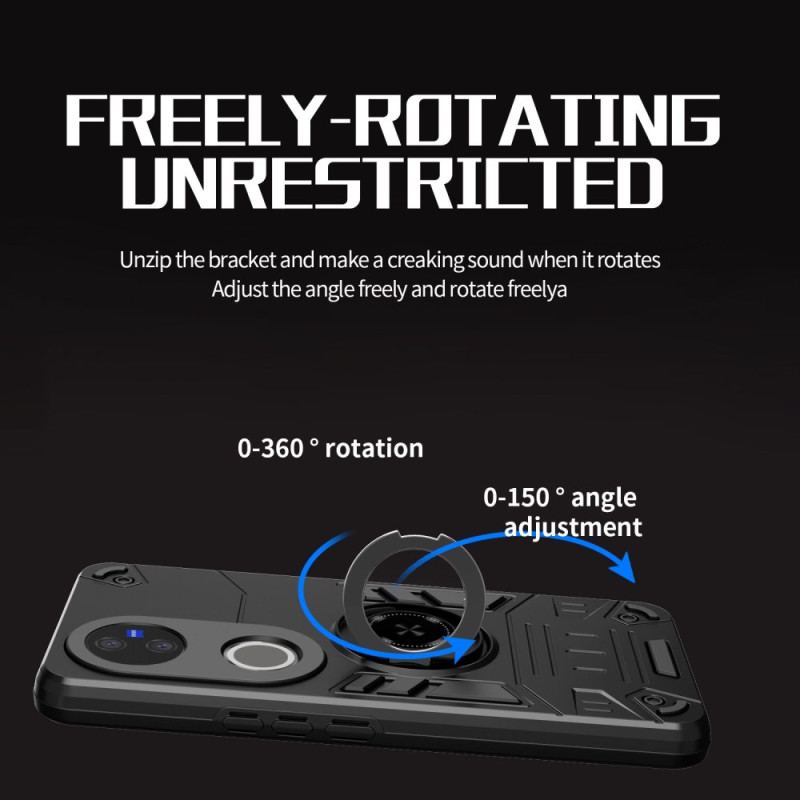 Coque Vivo V50 5G Robuste Anneau-Support