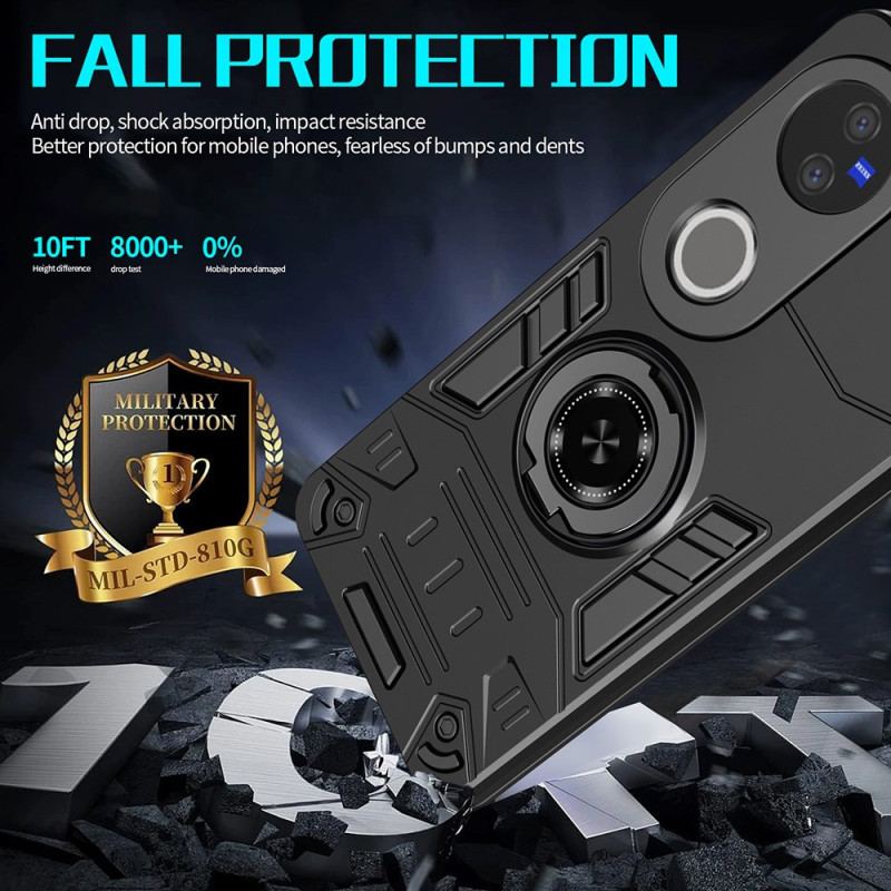 Coque Vivo V50 5G Robuste Anneau-Support