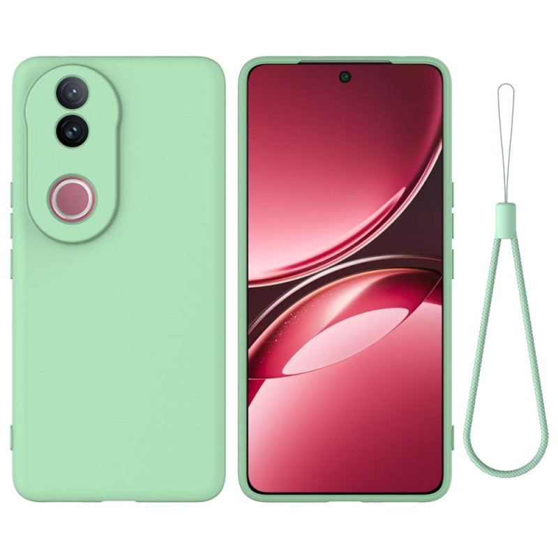 Coque Vivo V50 5G Silicone Liquide à Lanière