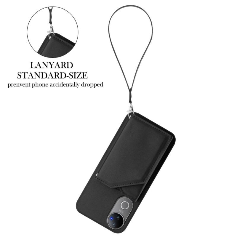 Coque Vivo V50 5G / V50e 5G Porte-Cartes et Lanière