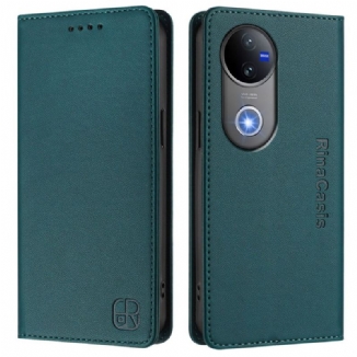 Flip Cover Vivo V50 5G Protection RFID et Support Ajustable