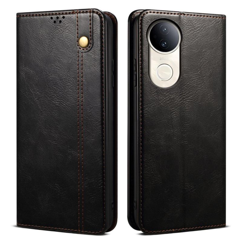 Flip Cover Vivo V50 5G Simili Cuir Ciré