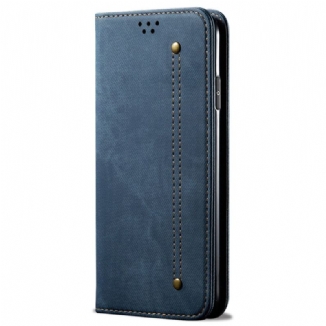 Flip Cover Vivo V50 5G Tissu Jeans